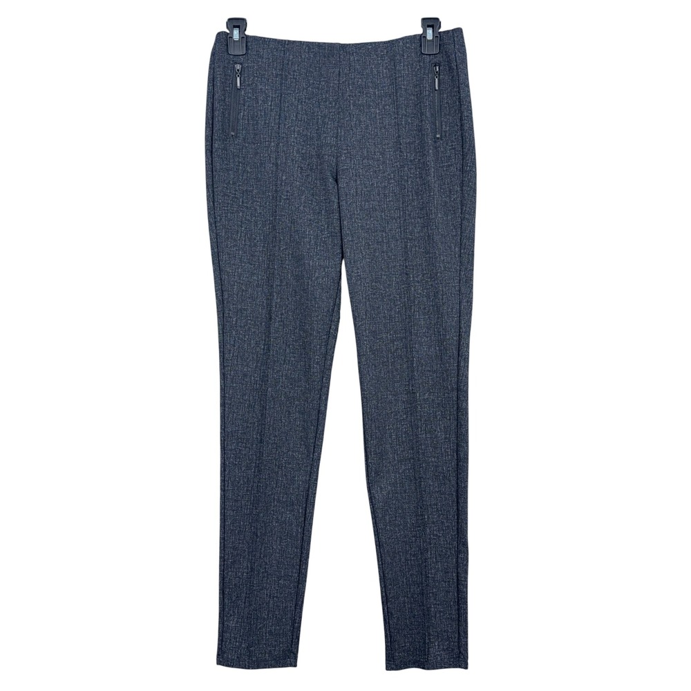 89th + Madison Pull On Skinny Pants Womens Medium Poly Rayon Gray